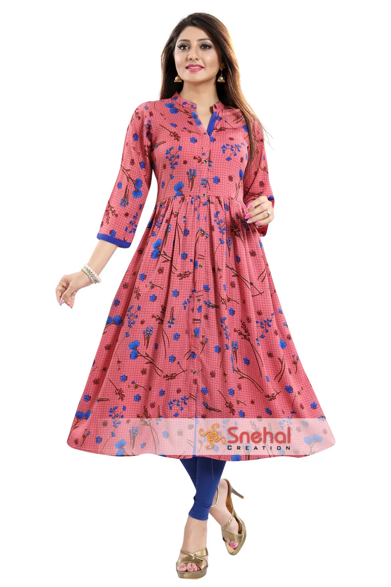 front open kurti with buttons